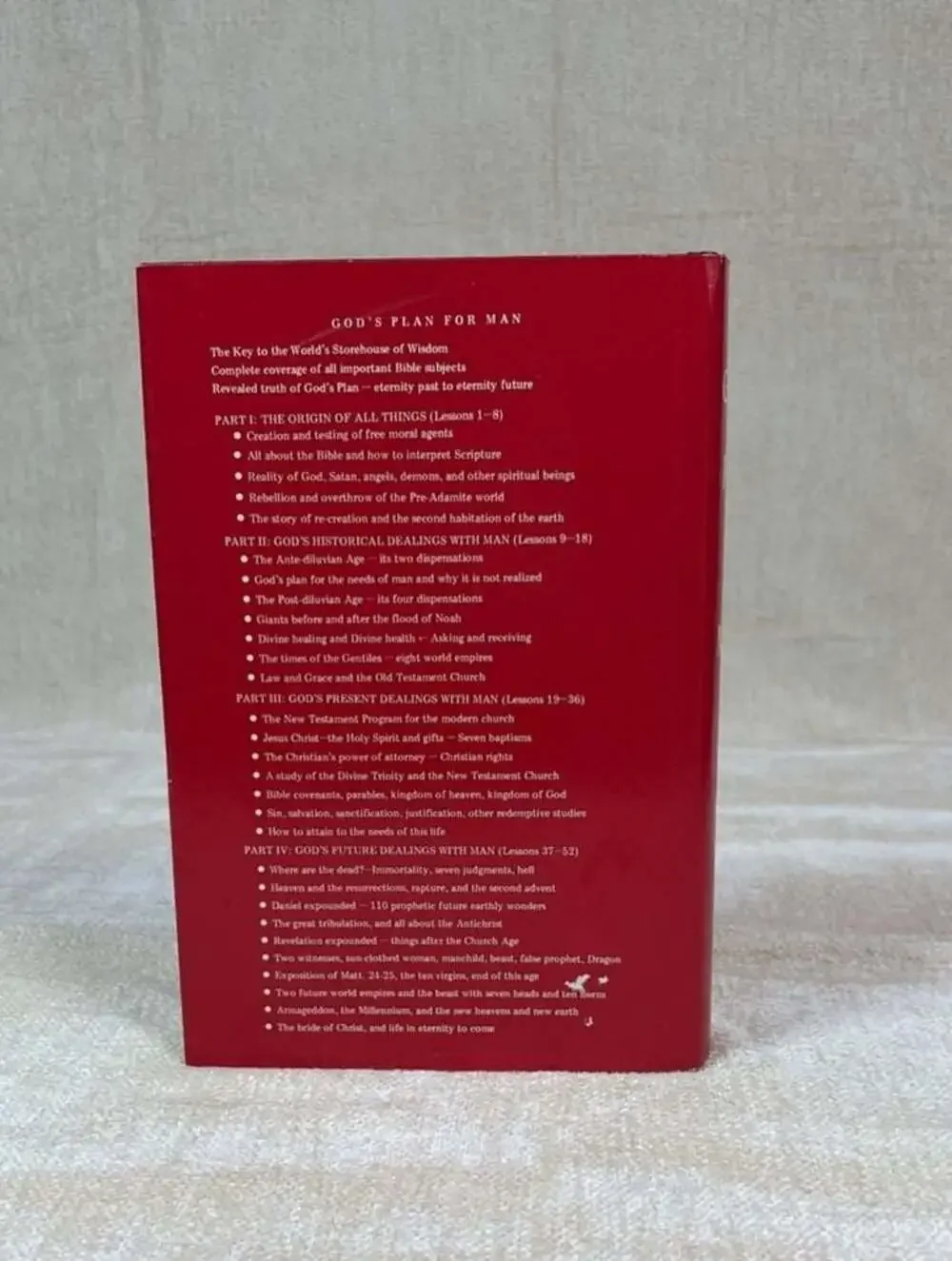 God's Plan for Man: The Key to the World's Storehouse of Wisdom by Finis Dake